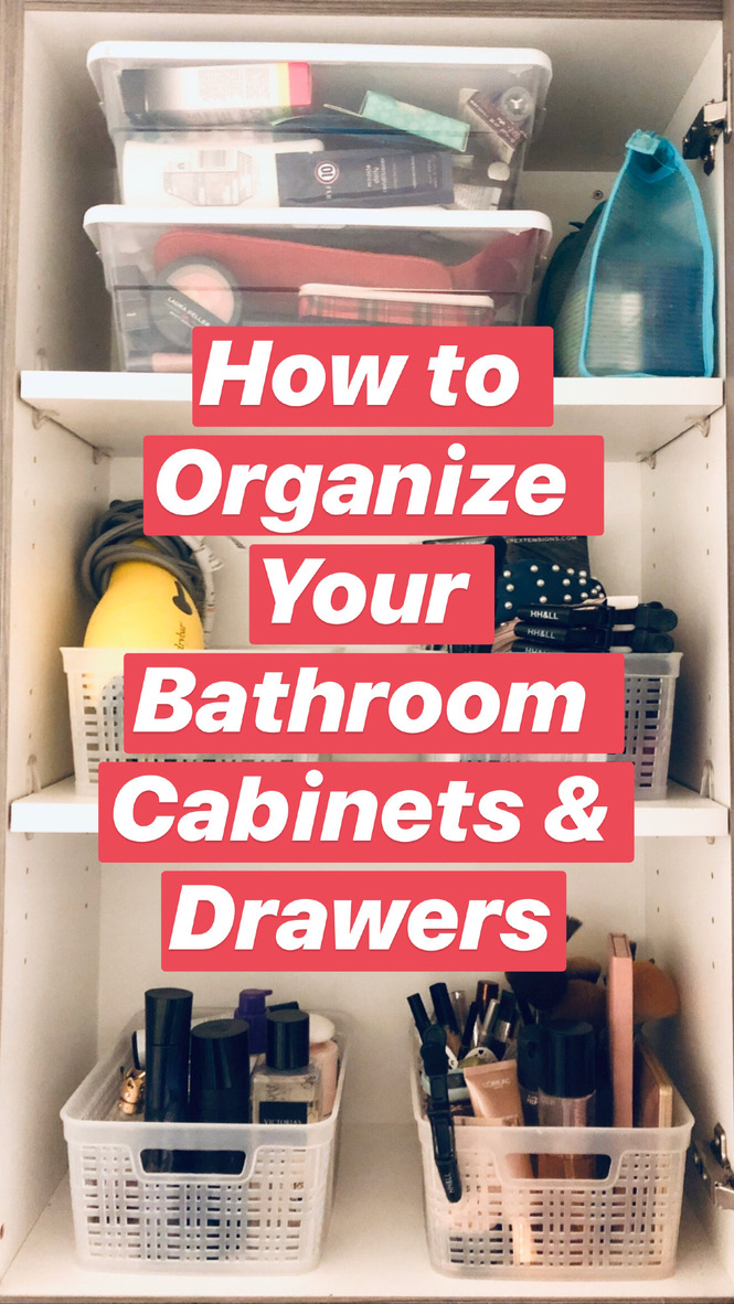 How to organize bathroom drawers